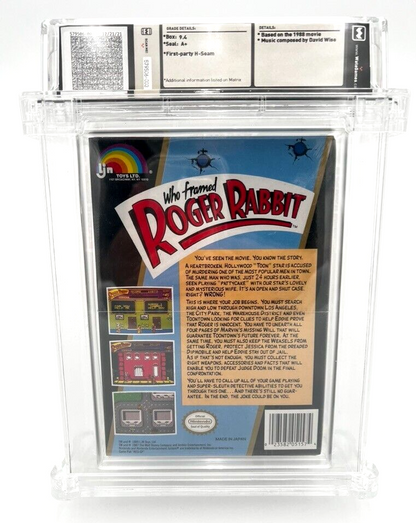 Who Framed Roger Rabbit Nintendo NES 1989 NEW SEALED GRADED 9.4 WATA VIDEO GAME