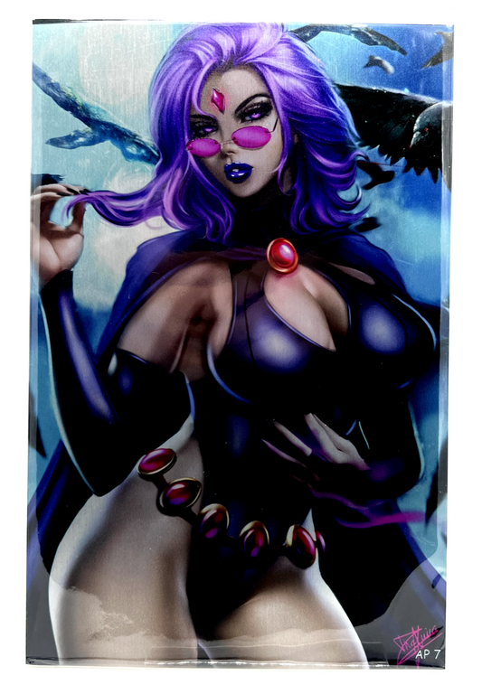 TOTALLY RAD RAVEN DHAXINA DEE METAL COVER LIMITED ARTIST EDITION AP #7/10