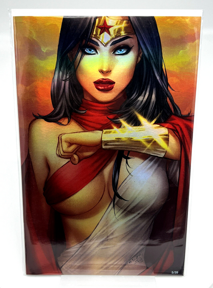 Power Hour #2 Wonder Woman Princess Of Power EBAS VIRGIN FOIL LIMITED #5/20