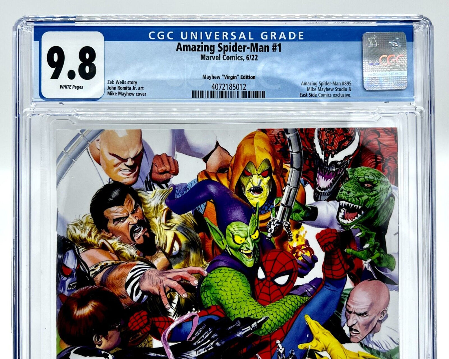 AMAZING SPIDER-MAN #1 MIKE MAYHEW VIRGIN LIMITED EDITION 1000 GRADED CGC 9.8