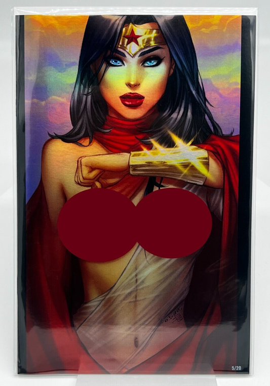 Power Hour #2 Wonder Woman Princess Of Power EBAS VIRGIN FOIL LIMITED #5/20