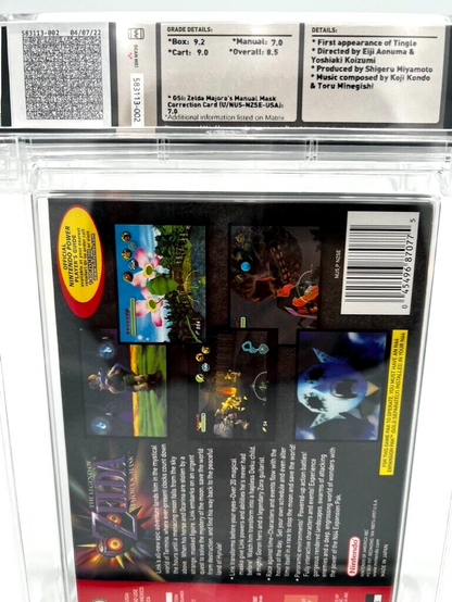 Legend of Zelda Majora's Mask Nintendo 64 COLLECTORS EDITION CIB GRADED WATA 8.5