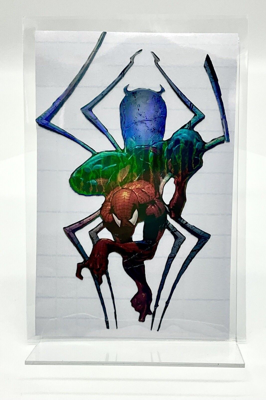 AMAZING SPIDER-MAN PREMIUM HOLOGRAPHIC VINYL STICKER 6” X  4”MARVEL