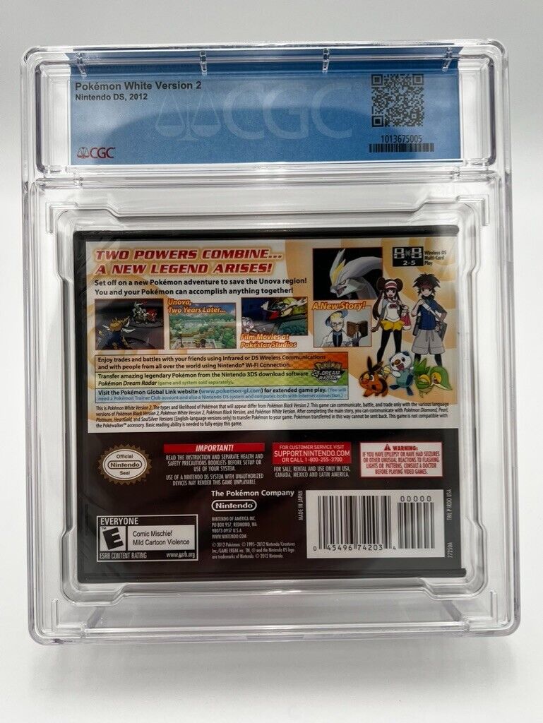 Pokemon White Version 2  Nintendo DS 2012  NEW SEALED GRADED CGC 9.4