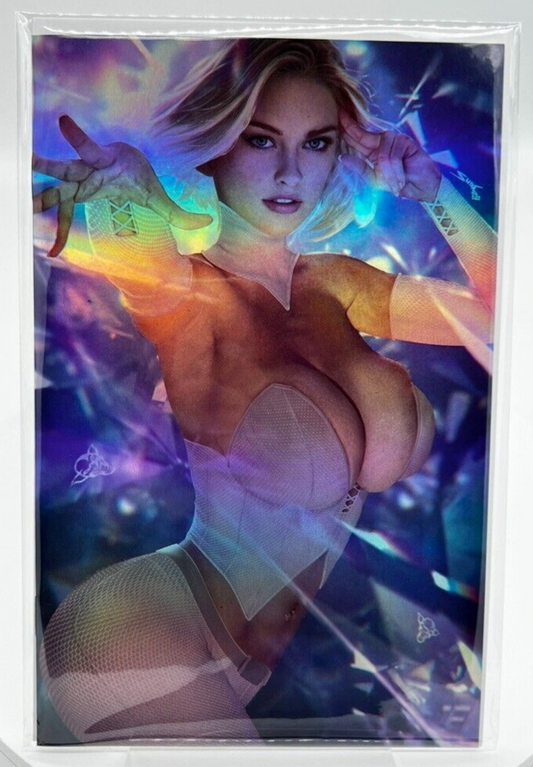 TOTALLY RAD EMMA FROST SHIKARII FOIL LIMITED 10 EDITION COPIES X-MEN ICE QUEEN