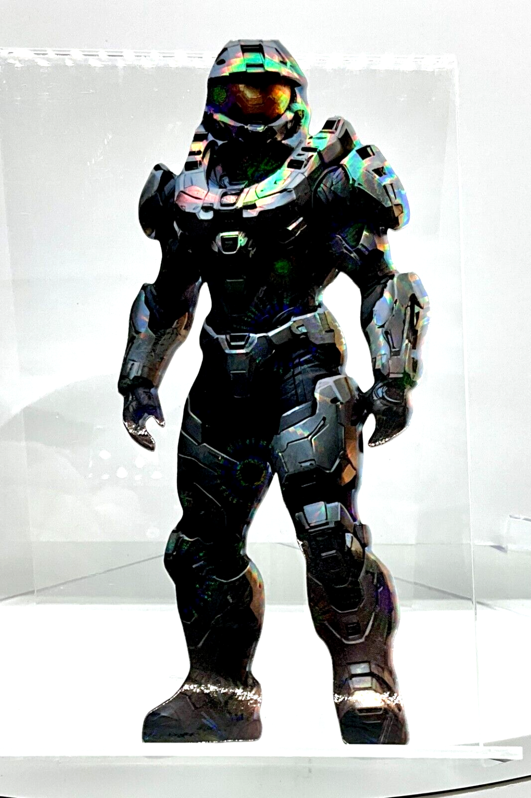 HALO MASTER CHIEF HOLOGRAPHIC PREMIUM STICKER 3” X 6” XBOX