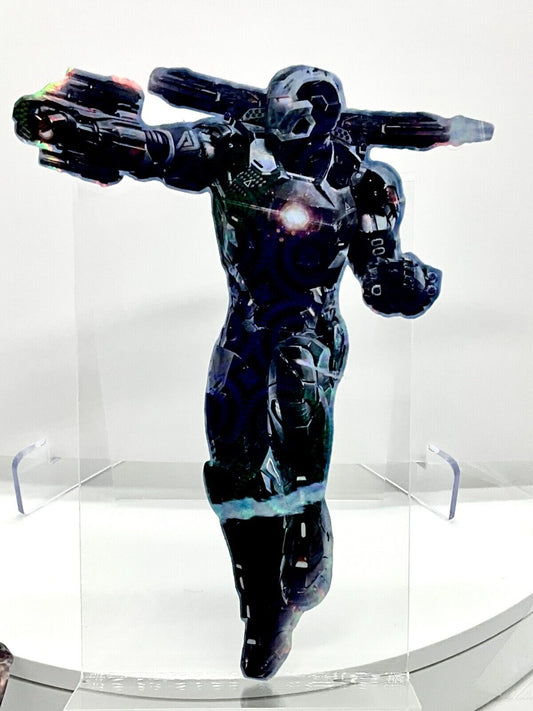 IRON MAN WAR MACHINE  HOLOGRAPHIC PREMIUM VINYL STICKER 5.5"x4" MARVEL