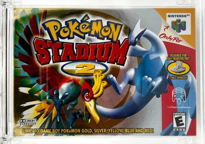 Pokemon Stadium #2 FOIL VIDEO GAME FOR N64 Nintendo 64 2000 CIB GRADED WATA 8.5