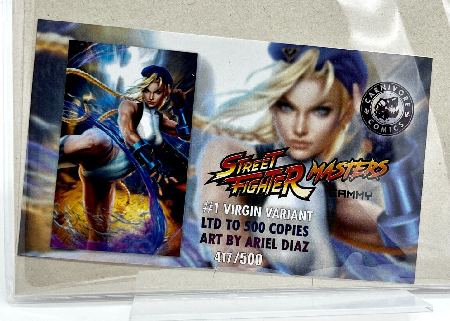 Street Fighter MASTERS #1 CAMMY Ariel Diaz VIRGIN LIMITED EDITION #417/500