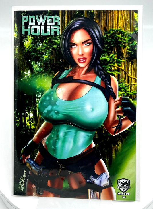 Power Hour #1 LARA CROFT Tomb Raider Fernando Rocha LIMITED ARTIST EDITION #3/5