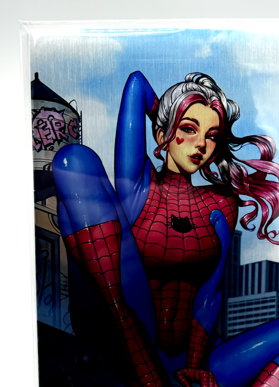 Miss Meow #4 Miss Spidey Dravacus Virgin Metal Cover Limited Edition #5/10