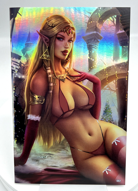 Power Hour #1 Princess Zelda  Sun Khamunaki FOIL LIMITED PUBLISHER EDITION #2/5
