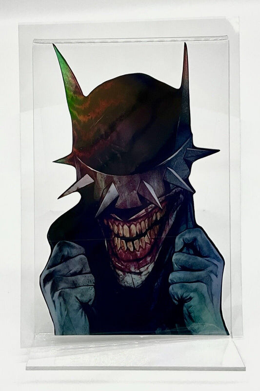 BATMAN WHO LAUGHS Holographic PREMIUM VINYL STICKER  4” X 6” Sticker THE JOKER