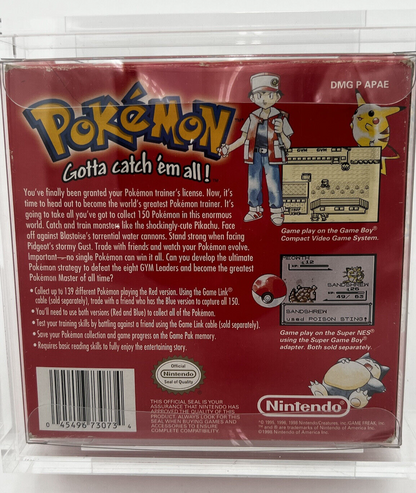 Pokémon Red Version NINTENDO Gameboy Complete In Box CHARIZARD CIB