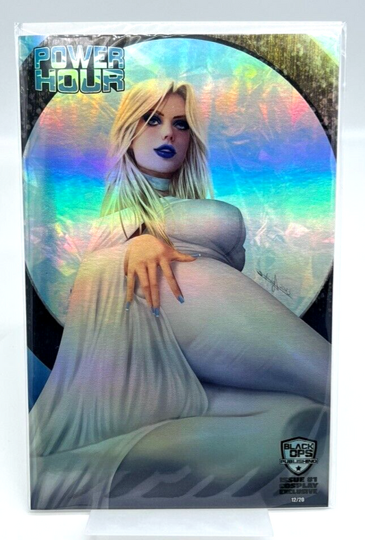 Power Hour #1 Ice Queen Emma Frost X-Men SIDNEY AUGUSTO FOIL LIMITED #12 OF #20