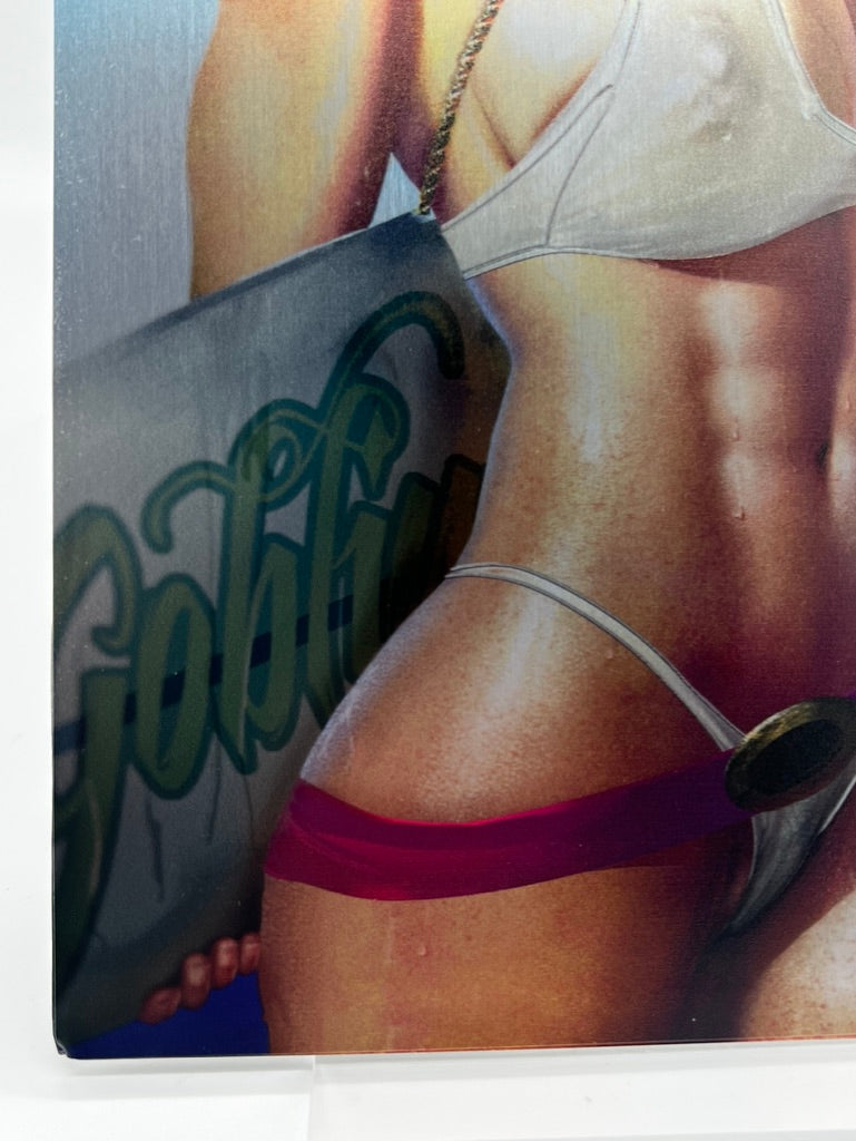 Totally Rad Power Girl Metal Cover - Shikarii Limited Edition