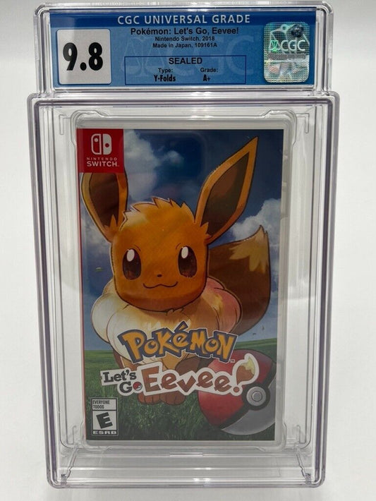 Pokemon Let's Go Eevee for Nintendo Switch SEALED GRADED CGC 9.8 VIDEO GAME NEW