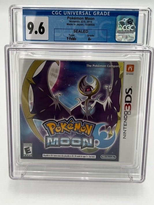 Pokémon Moon Nintendo 3DS  NEW SEALED GRADED CGC 9.6 VIDEO GAME