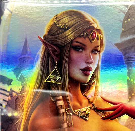 Power Hour #1 Princess Zelda  Sun Khamunaki FOIL LIMITED PUBLISHER  COPY #2/5