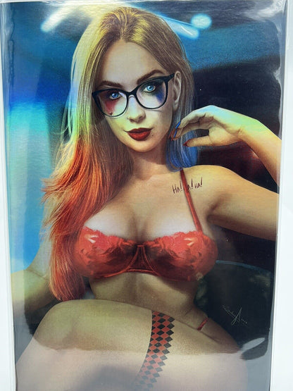 POWER HOUR #1 DR HARLEY QUINN SIDNEY AUGUSTO FOIL LIMITED EDITION #5 OF #10