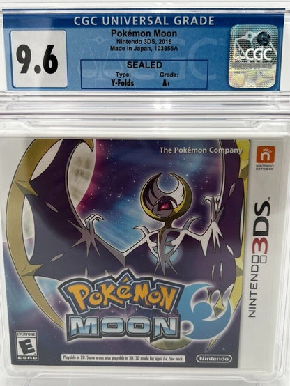 Pokémon Moon Nintendo 3DS  NEW SEALED GRADED CGC 9.6 VIDEO GAME