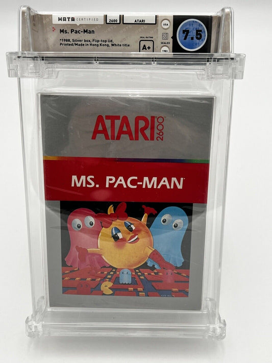 Ms. Pac-Man Video Game Atari 2600 1982 NEW SEALED GRADED WATA 7.5