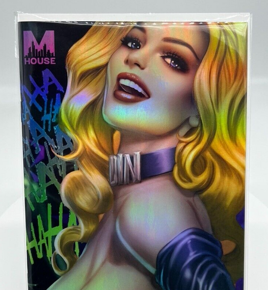 M House Harley Quinn Virgin Foil Limited Edition 20 Hardlee Thinn Melinda's