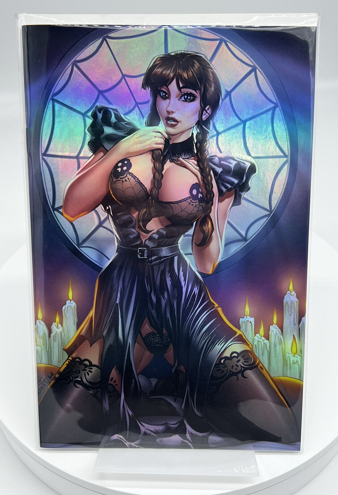 M House Wednesday Addams Alfret Le Virgin Foil Limited 20 Melinda’s Comics