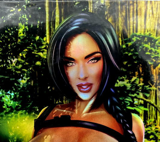 Power Hour #1 LARA CROFT Tomb Raider Fernando Rocha VIRGIN FOIL LIMITED AP #4/5