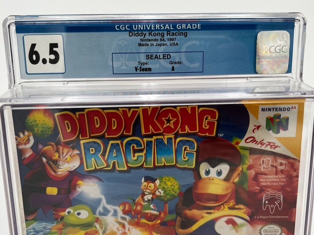 Diddy Kong Racing VIDEO GAME Nintendo 64 SEALED GRADED 6.5 CGC NEW N64