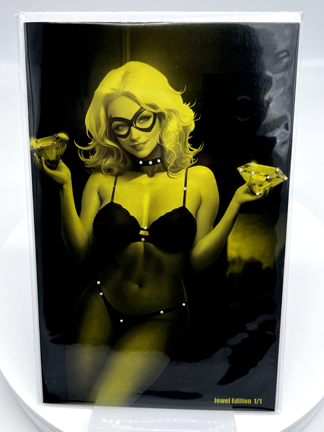 Black Cat Bear Babes #1 Jacob Bear GOLD JEWELED LIMITED EDITION #1 OF 1 RARE