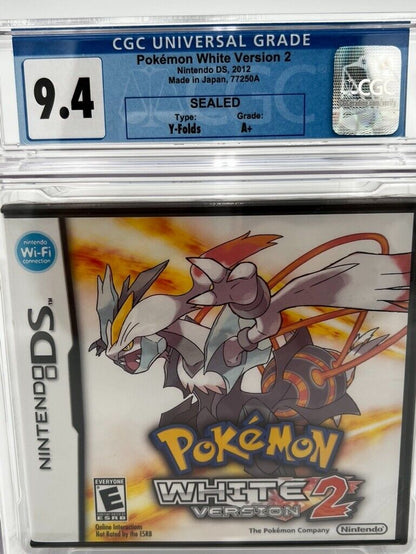 Pokemon: White Version 2 (Nintendo DS, 2012) SEALED GRADED CGC 9.4