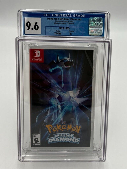 Pokemon Brilliant Diamond Nintendo Switch NEW SEALED GRADED CGC 9.6 VIDEO GAME