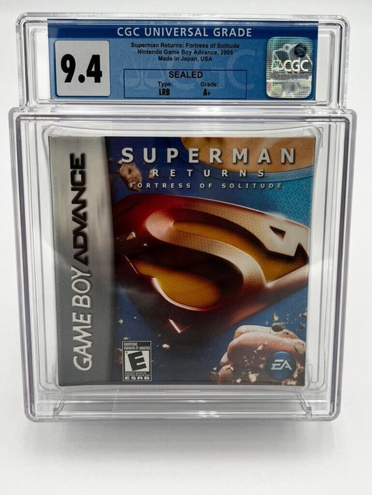 Superman Returns for Nintendo Gameboy Advance SEALED GRADED CGC 9.4 VIDEO GAME