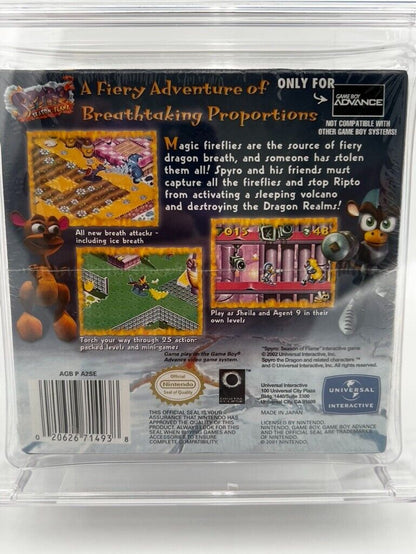 NEW Spyro 2 VIDEO GAME Nintendo Gameboy Advance SEALED GRADED CGC 7.0