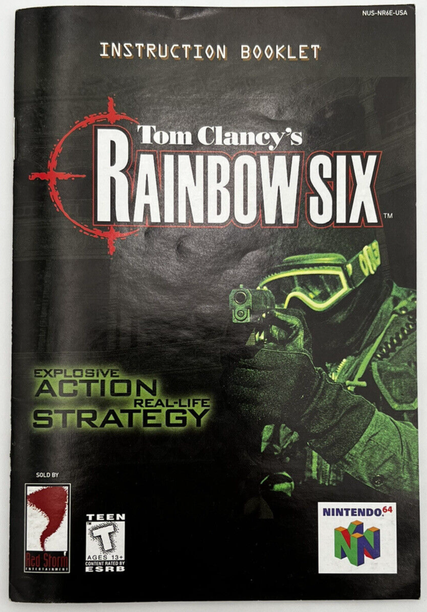 Tom Clancy's Rainbow Six N64 Nintendo 64 Complete In Box RETRO CIB VIDEO GAME