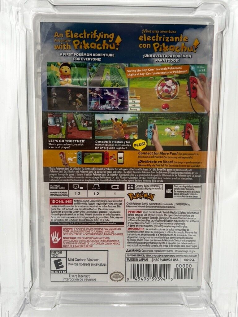 Pokemon Let's Go Pikachu for Nintendo Switch SEALED GRADED CGC 9.2 VIDEO GAME