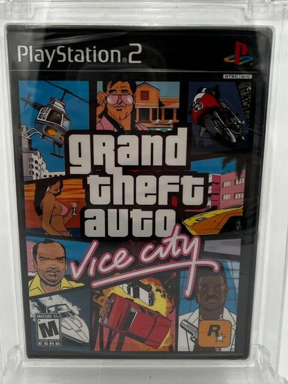 Grand Theft Auto: Vice City (Sony PlayStation 2, 2006) SEALED GRADED WATA 9.6