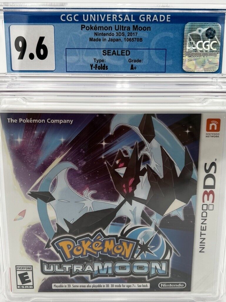 Pokemon Ultra Moon  Nintendo 3DS SEALED GRADED CGC 9.6 NEW VIDEO GAME