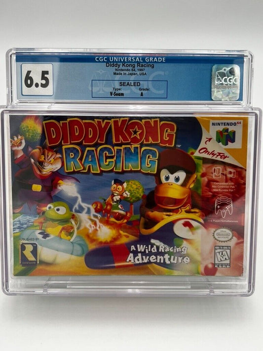Diddy Kong Racing VIDEO GAME Nintendo 64 SEALED GRADED 6.5 CGC NEW N64