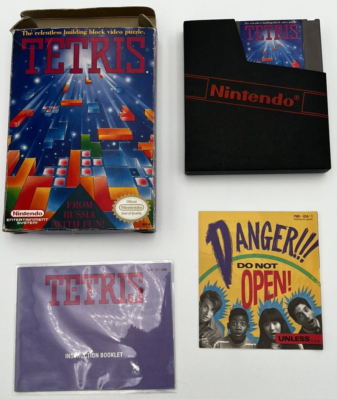 Tetris NES (ORIGINAL Nintendo, 1989) COMPLETE IN BOX CIB RETRO VIDEO GAME
