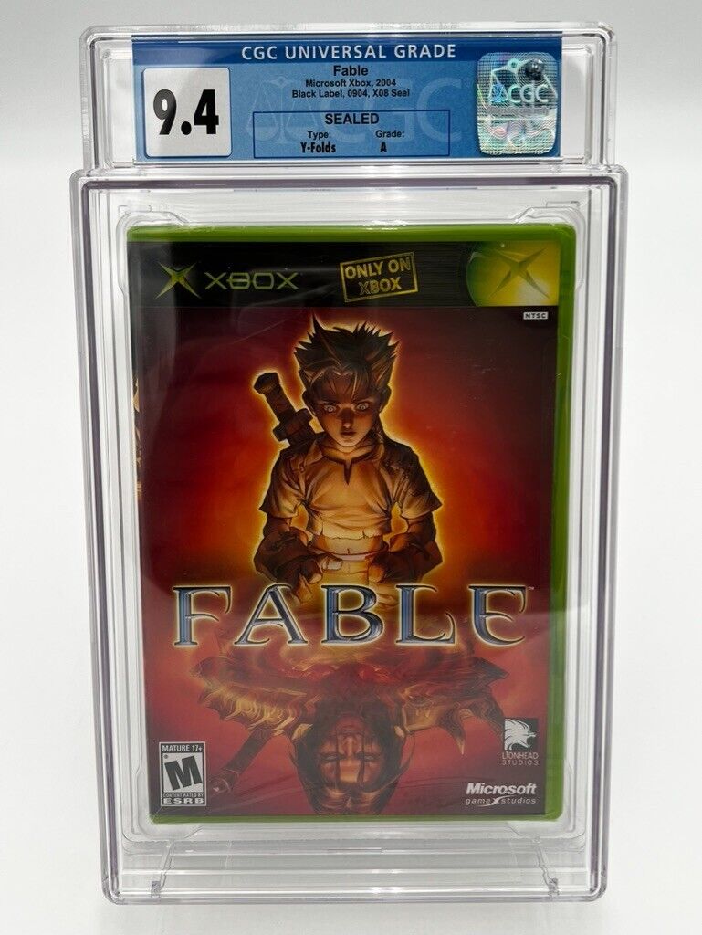 Fable for Xbox Original SEALED GRADED CGC 9.4 NEW VIDEO GAME