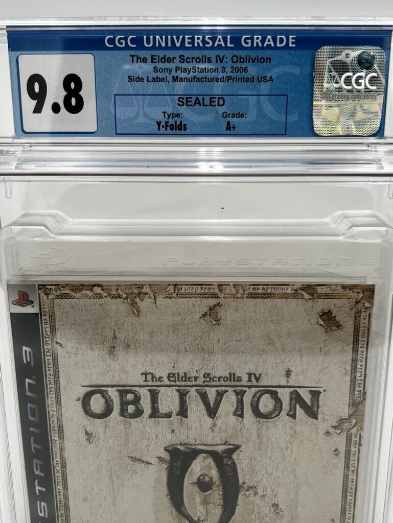 Elder Scrolls IV Oblivion For Playstation 3 NEW SEALED GRADED CGC 9.8 VIDEO GAME