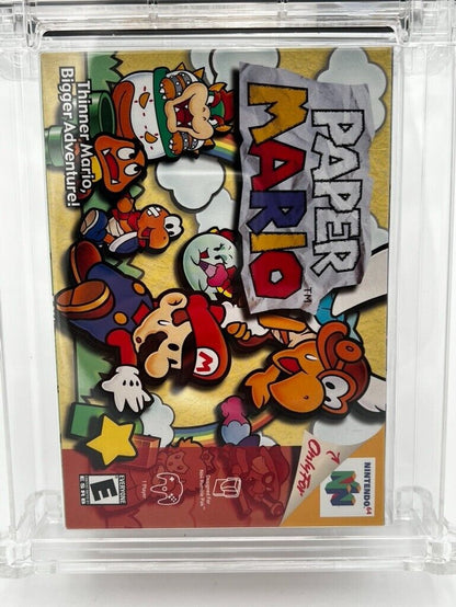 Paper Mario (Nintendo 64 Complete In Box) N64 CIB GRADED WATA 8.5