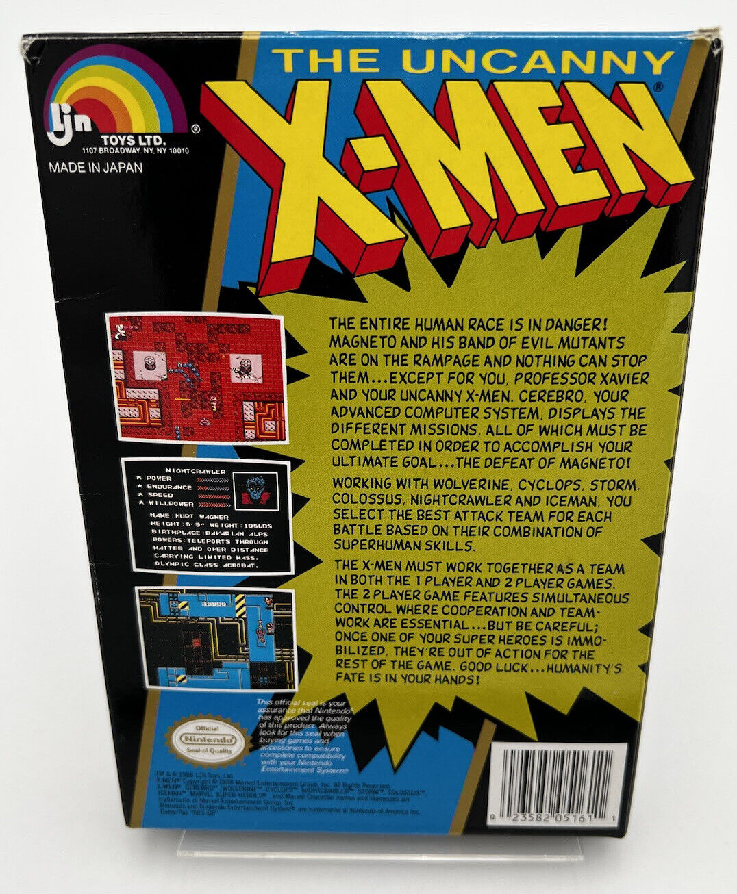 The Uncanny X-Men Nintendo NES 1989 Complete In Box CIB RETRO VIDEO GAME MARVEL
