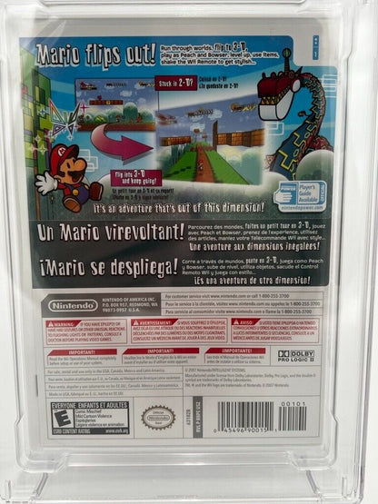 Super Paper Mario Nintendo Wii NEW SEALED GRADED CGC 9.0 VIDEO GAME WATA