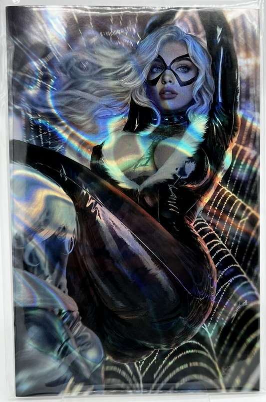 TOTALLY RAD BLACK CAT  SHIKARII LAVA FOIL LIMITED EDITION TO 10 COPIES