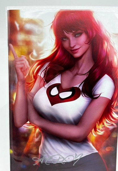 AMAZING SPIDER-MAN #27 MARY JANE VIRGIN SIGNED ARIEL DIAZ LIMITED 3000 COPIES