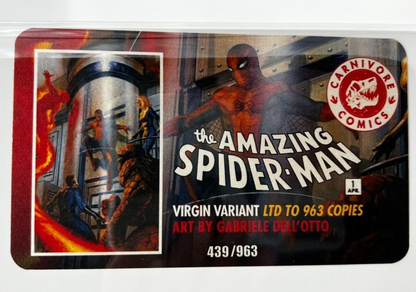Amazing Spider-Man Facsimile #1 GABRIELE Dell'Otto Virgin LIMITED #439/963 COPYS