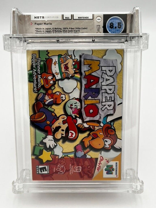 Paper Mario (Nintendo 64 Complete In Box) N64 CIB GRADED WATA 8.5